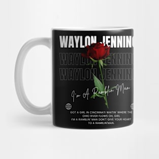 Waylon Jennings // Flower Mug